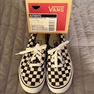 Vans Authentic Black and White Checkered Shoes
